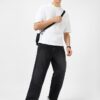 Urbano Fashion Men's Loose Baggy Fit Cut and Sew Panelled Jeans Non-Stretchable