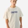 The Souled Store Official One Piece: Going Merry Men and Boys Short Sleeve Round Neck White Graphic Printed Cotton Oversized T-Shirts