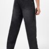 Urbano Fashion Men's Loose Baggy Fit Cut and Sew Panelled Jeans Non-Stretchable